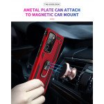 Wholesale Samsung Galaxy Note 20 Ultra Tech Armor Ring Grip Case with Metal Plate (Red)